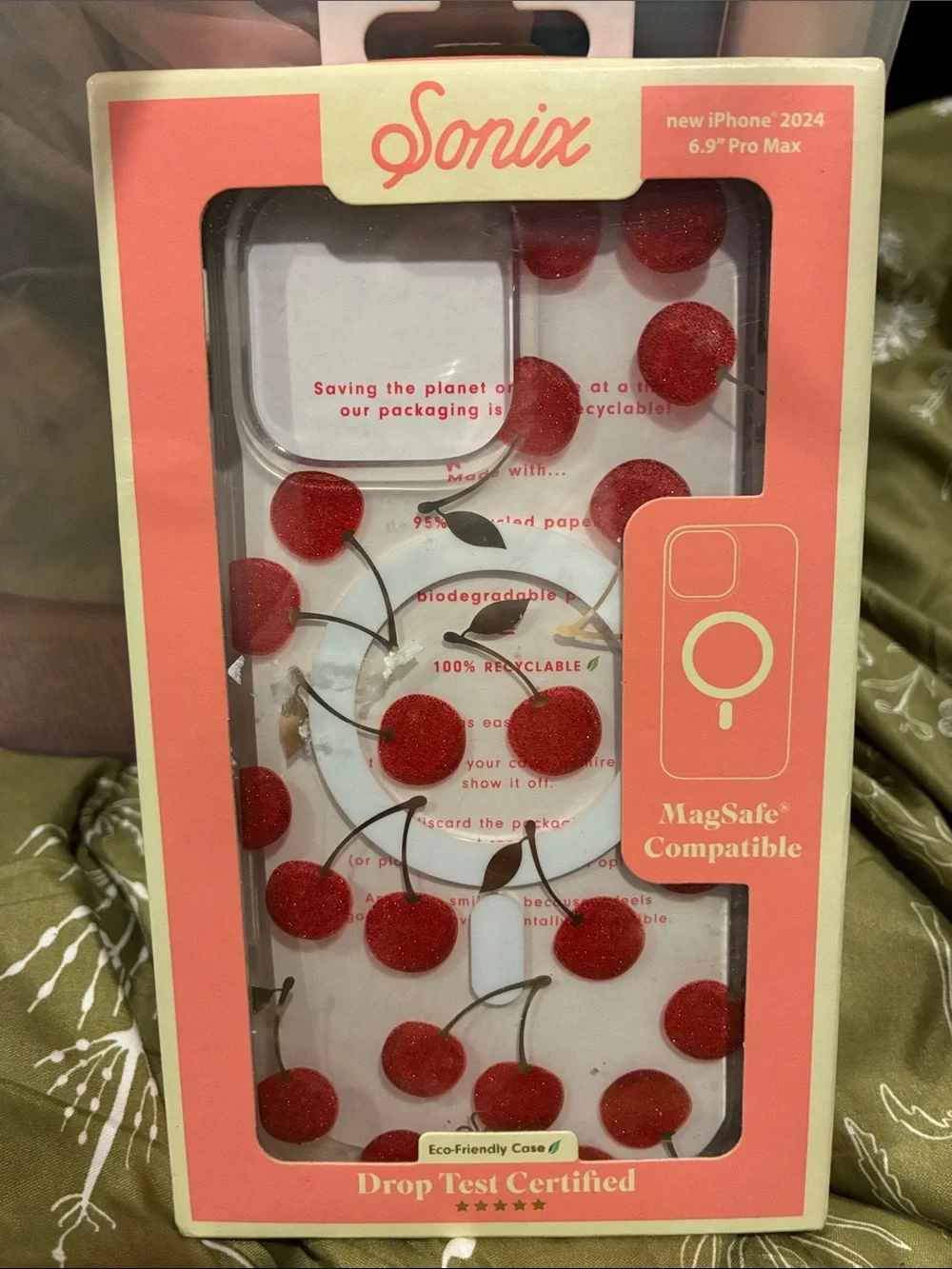 NWT Sonix MagSafe compat “Cherry On Top “ case for new iPhone 2024 6.9” Pro Max
